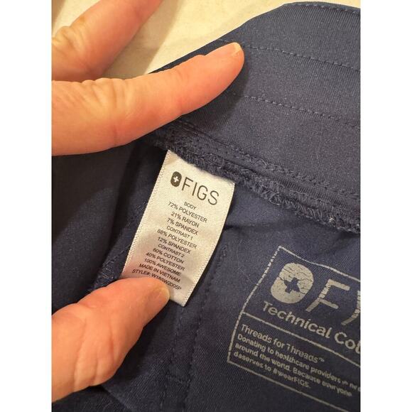 Figs Technical Collection Jogger Blue Scrubs Medical Healthcare - Picture 3 of 4